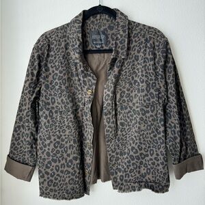 Sanctuary Brown Leopard Utility Jacket